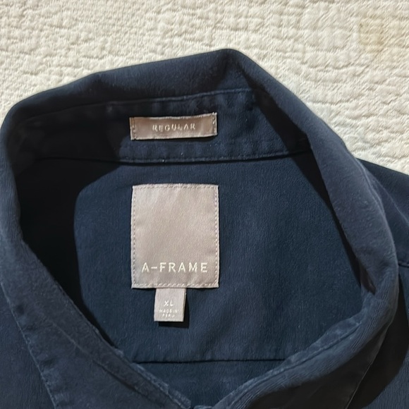 A Frame Pima Cotten Stretch Button Down. XL - Picture 8 of 8